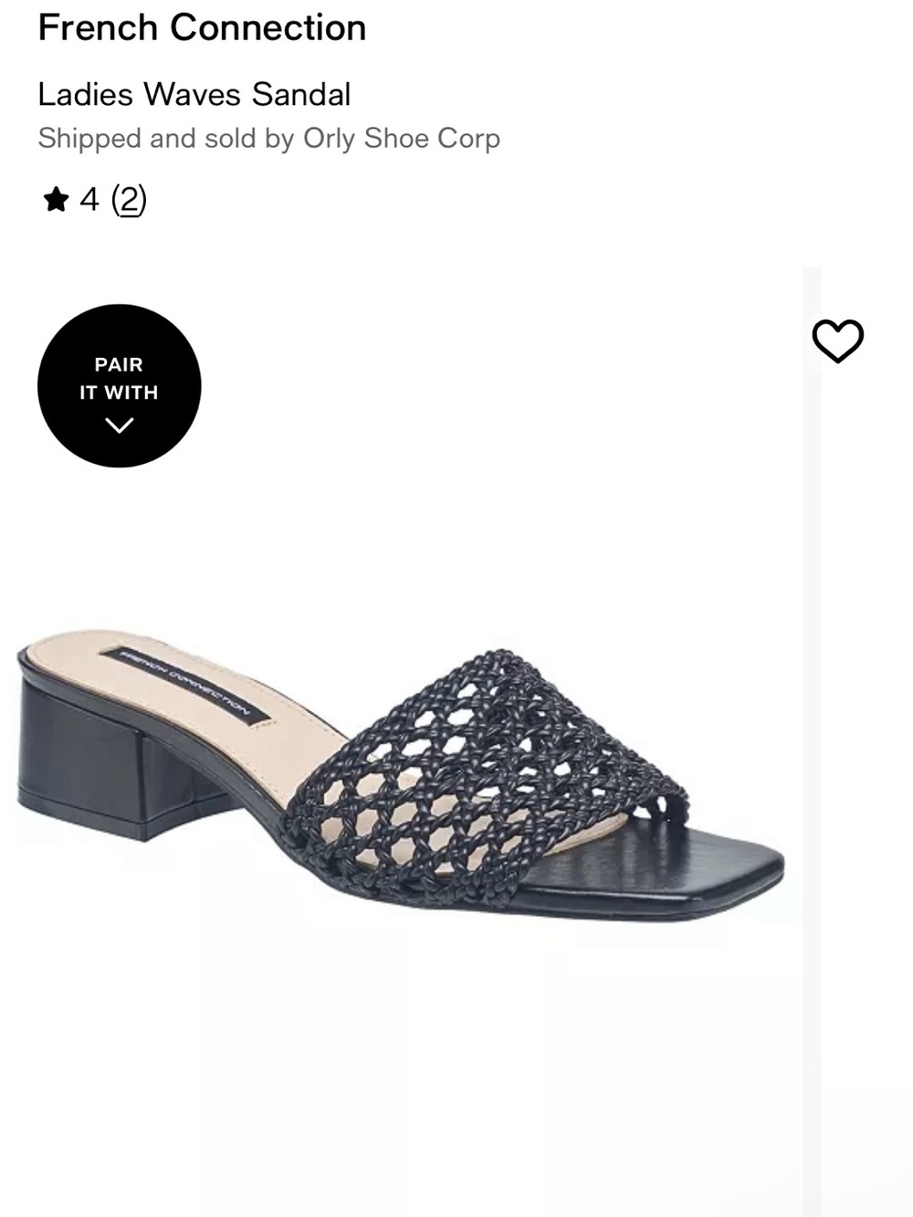 French Connection - Ladies Waves Sandal